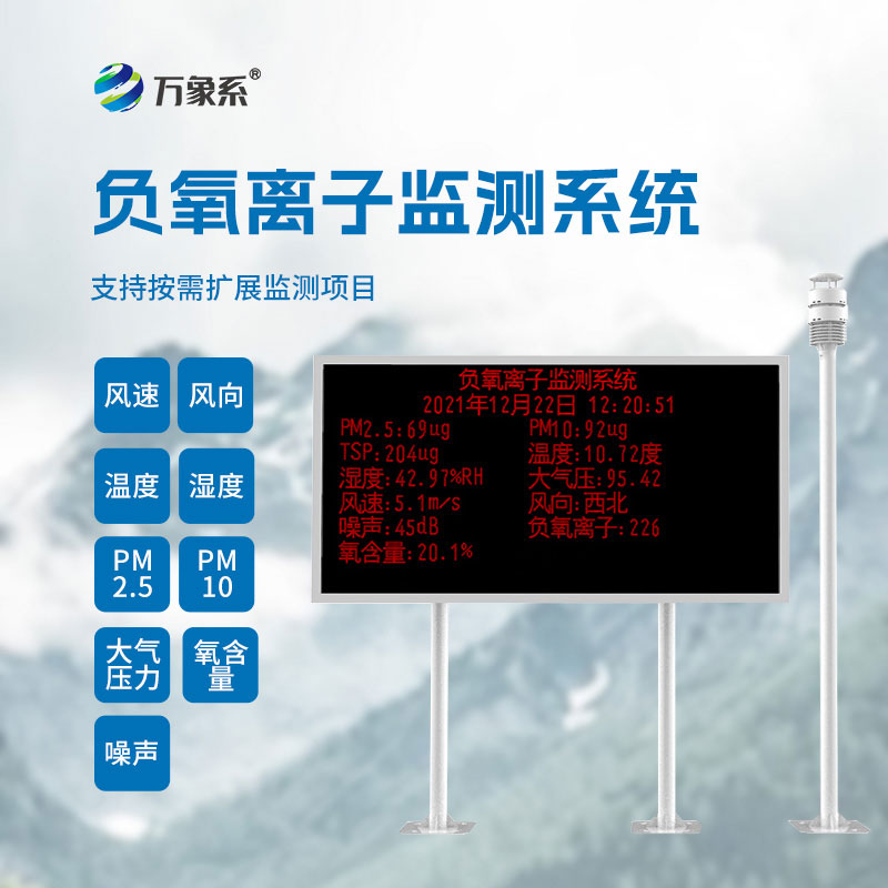 空氣負(fù)氧離子監(jiān)測站